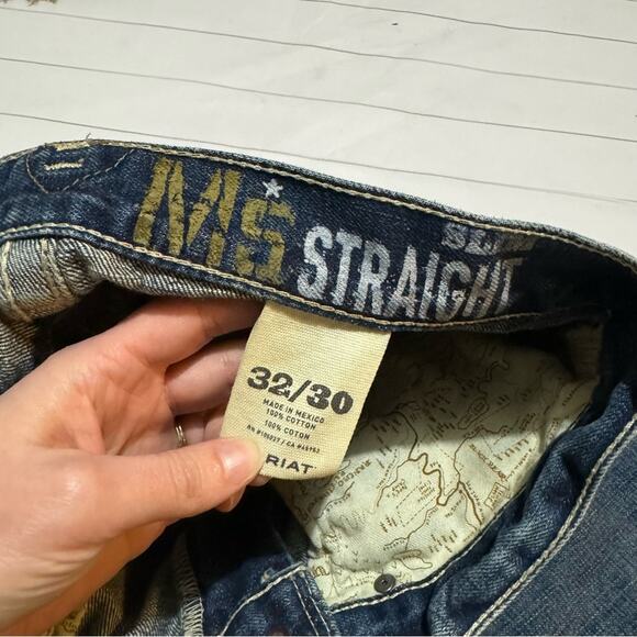 Ariat M5 Slim Straight Western Jeans Men’s Size 32x29 - Picture 10 of 13